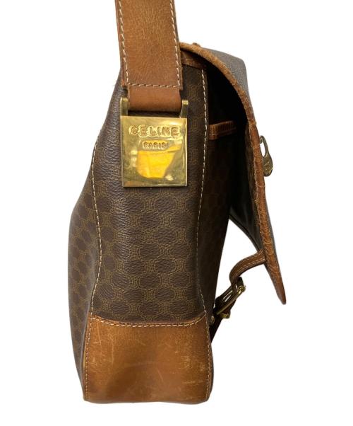CELINE（セリーヌ）CELINE (セリーヌ) マカダム ショルダーバッグ ブラウンの古着・服飾アイテム
