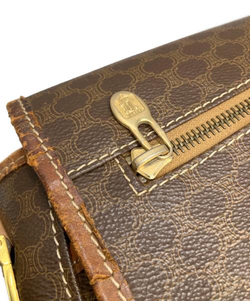 CELINE（セリーヌ）CELINE (セリーヌ) マカダム ショルダーバッグ ブラウンの古着・服飾アイテム