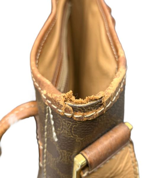 CELINE（セリーヌ）CELINE (セリーヌ) マカダム ショルダーバッグ ブラウンの古着・服飾アイテム