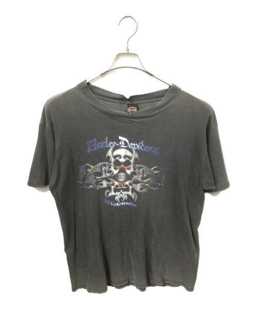 HARLEY-DAVIDSON（ハーレーダビッドソン）HARLEY-DAVIDSON (ハーレーダビッドソン) 半袖カットソー HOLOUBEK グレー サイズ:XLの古着・服飾アイテム
