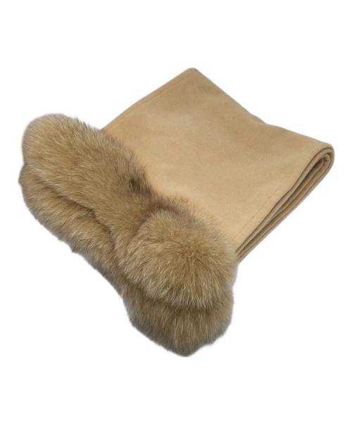 PIACENZA（ピアチェンツァ）PIACENZA (ピアチェンツァ) マフラー ベージュの古着・服飾アイテム