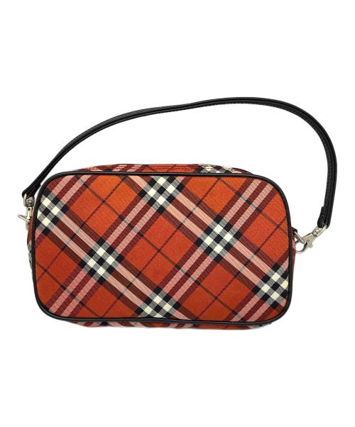 BURBERRY BLUE LABEL（バーバリーロンドンブルーレーベル）BURBERRY BLUE LABEL (バーバリーロンドンブルーレーベル) ポーチ　ノバチェック レッド レッドの古着・服飾アイテム