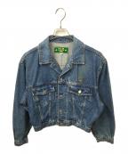 MCMエムシーエム）の古着「ラインストーンデニムジャケット インディゴ」｜インディゴ