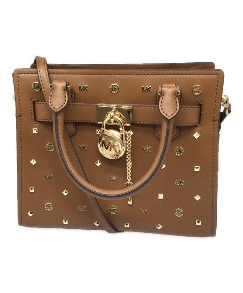 MICHAEL KORS（マイケル・コース）MICHAEL KORS (マイケルコース) 2WAYバッグ ブラウン ブラウンの古着・服飾アイテム