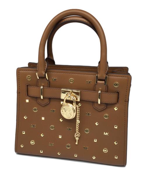 MICHAEL KORS（マイケル・コース）MICHAEL KORS (マイケルコース) 2WAYバッグ ブラウン ブラウンの古着・服飾アイテム