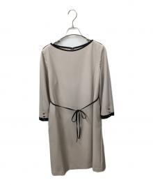 La TOTALITE（ラ ト―タリテ）の古着「バイカラーパイピングワンピース」｜アイボリー