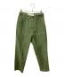 THE SHINZONE（ザ シンゾーン）の古着「ベイカーパンツ グリーン」｜グリーン