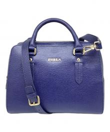 FURLA（フルラ）の古着「2WAYバッグ　ネイビー」｜ネイビー