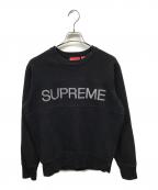SUPREMEシュプリーム）の古着「センタービッグロゴスウェット ブラック」｜ブラック