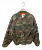 NIKEナイキ）の古着「MA-1フライトジャケット」｜グリーン