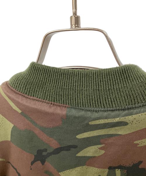 NIKE（ナイキ）NIKE (ナイキ) MA-1フライトジャケット グリーン サイズ:Sの古着・服飾アイテム