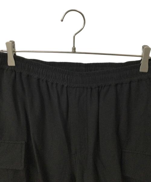 nano・universe（ナノ・ユニバース）nano・universe (ナノ・ユニバース) スリムストレッチ カーゴパンツ ブラック サイズ:Ｌの古着・服飾アイテム