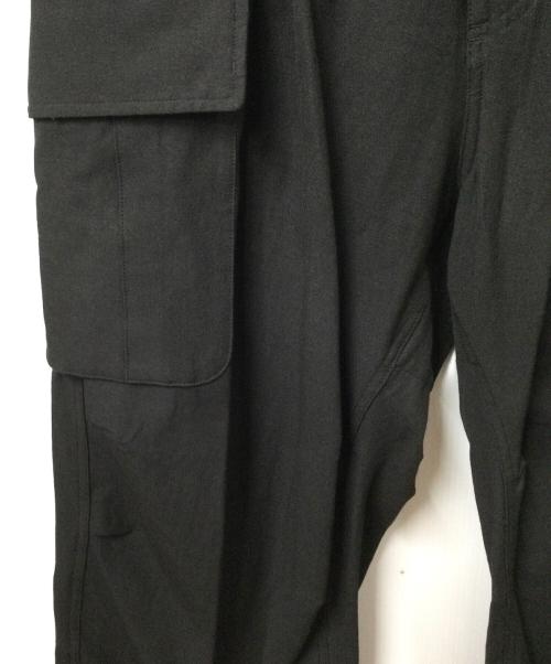 nano・universe（ナノ・ユニバース）nano・universe (ナノ・ユニバース) スリムストレッチ カーゴパンツ ブラック サイズ:Ｌの古着・服飾アイテム