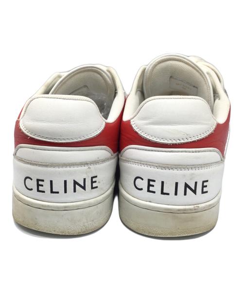 CELINE（セリーヌ）CELINE (セリーヌ) ロゴレースアップローカットスニーカー トリコロールカラー サイズ:42の古着・服飾アイテム