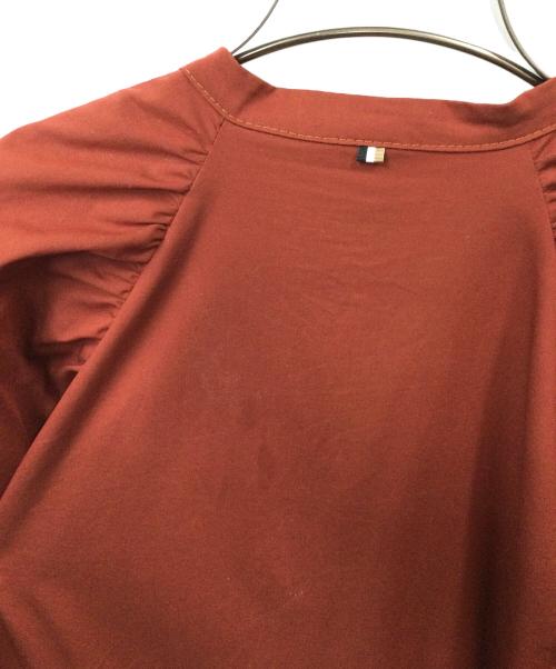 HUGO BOSS（ヒューゴ ボス）HUGO BOSS (ヒューゴ ボス) 長袖ワンピース レッド レッド サイズ:36の古着・服飾アイテム