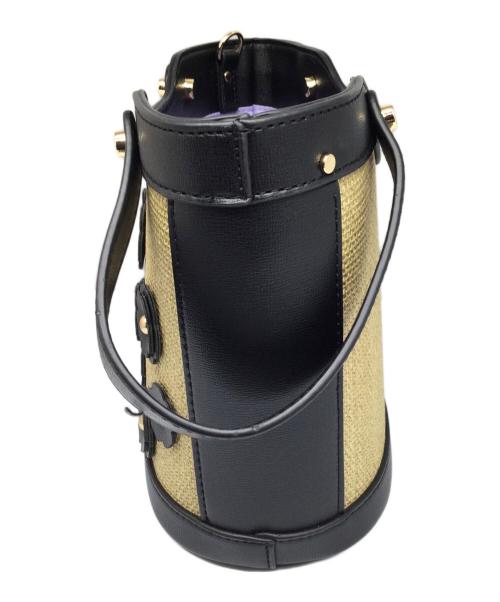 DIANA（ダイアナ）DIANA (ダイアナ) 2WAYバッグ フラワー ブラック×ベージュ ブラック×ベージュの古着・服飾アイテム