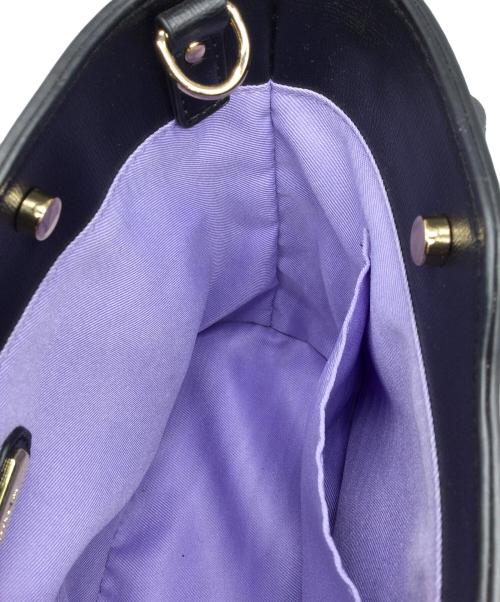 DIANA（ダイアナ）DIANA (ダイアナ) 2WAYバッグ フラワー ブラック×ベージュ ブラック×ベージュの古着・服飾アイテム