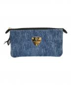 ATAOアタオ）の古着「ブーブーデニムポーチ」｜インディゴ