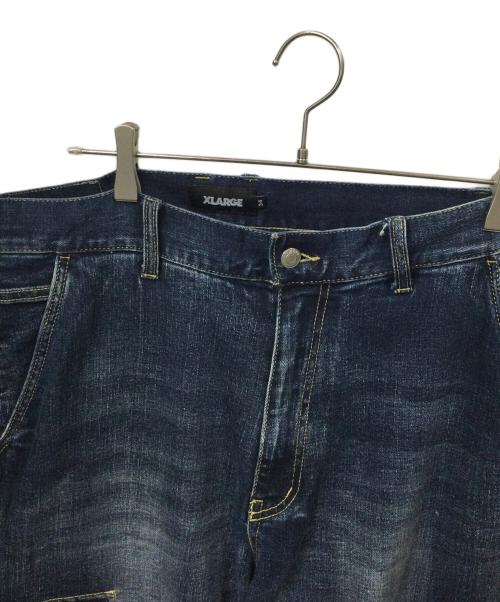 X-LARGE（エクストララージ）X-LARGE (エクストララージ) STRETCH DENIM CARGO PANTS  インディゴ サイズ:W34の古着・服飾アイテム