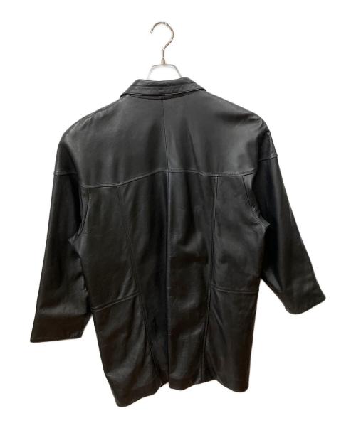 PANTINA（パティーナ）PANTINA (パティーナ) ラムスキンカーコート ブラック サイズ:XLの古着・服飾アイテム