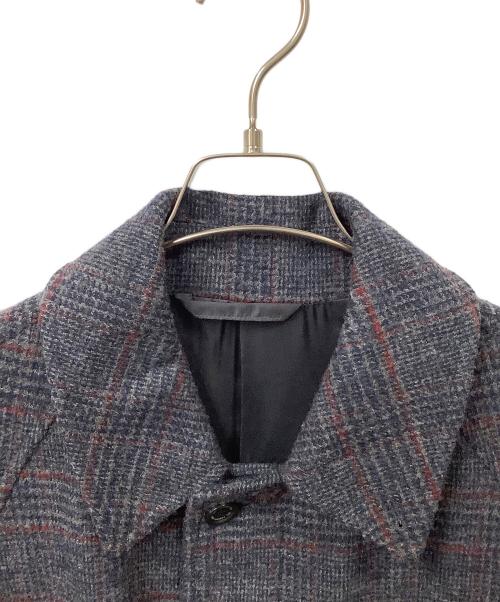 VAN（ヴァン）VAN (ヴァン) ウールコート チェック グレー サイズ:Lの古着・服飾アイテム