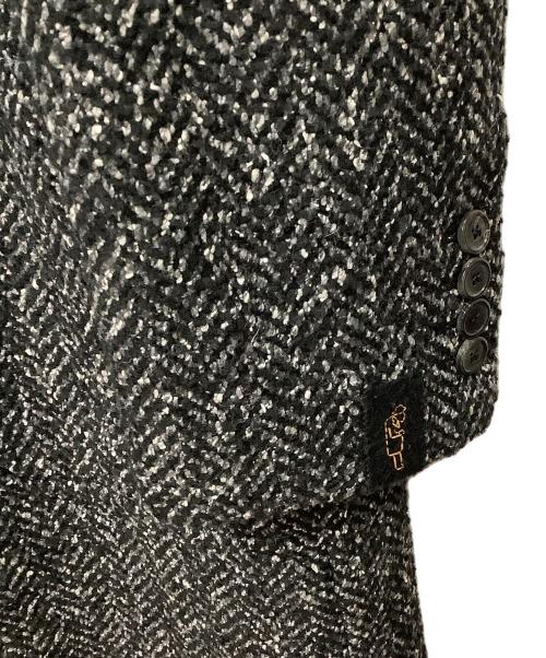 PALTO（パルト）PALTO (パルト) ウールコート グレー ブラック サイズ:50の古着・服飾アイテム