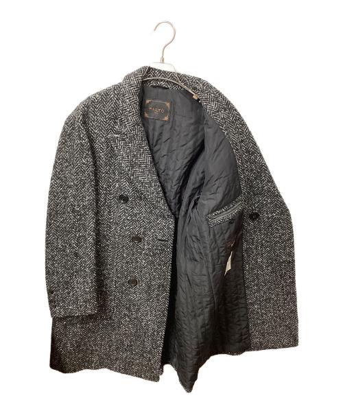 PALTO（パルト）PALTO (パルト) ウールコート グレー ブラック サイズ:50の古着・服飾アイテム