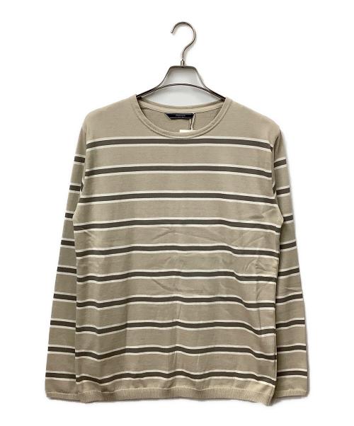 NEWYORKER（ニューヨーカー）NEWYORKER (ニューヨーカー) 長袖カットソー　ベージュ ベージュ サイズ:L 未使用品の古着・服飾アイテム