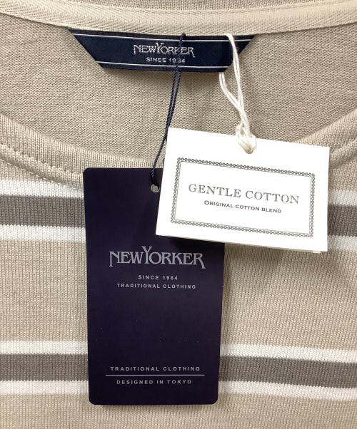 NEWYORKER（ニューヨーカー）NEWYORKER (ニューヨーカー) 長袖カットソー　ベージュ ベージュ サイズ:L 未使用品の古着・服飾アイテム