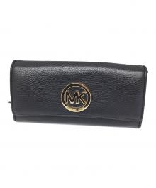 MICHAEL KORS（マイケル・コース）の古着「長財布 ブラック」｜ブラック