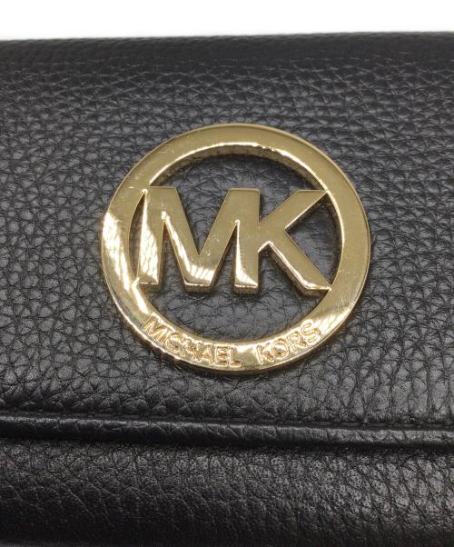 MICHAEL KORS（マイケル・コース）MICHAEL KORS (マイケルコース) 長財布 ブラック ブラックの古着・服飾アイテム