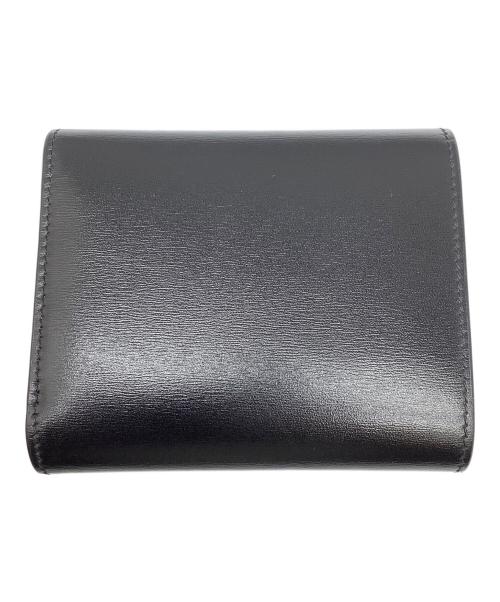 CELINE（セリーヌ）CELINE (セリーヌ) トリオンフ　3つ折り財布 ブラックの古着・服飾アイテム