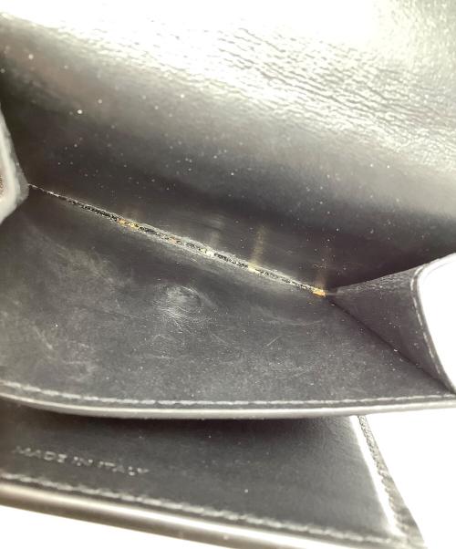 CELINE（セリーヌ）CELINE (セリーヌ) トリオンフ　3つ折り財布 ブラックの古着・服飾アイテム