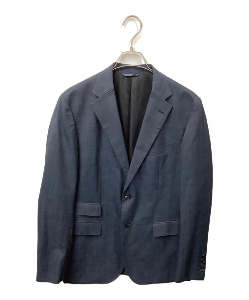 BLACK LABEL CRESTBRIDGE（ブラックレーベル クレストブリッジ）BLACK LABEL CRESTBRIDGE (ブラックレーベル クレストブリッジ) テーラードジャケット チェック ネイビー ネイビー サイズ:Lの古着・服飾アイテム