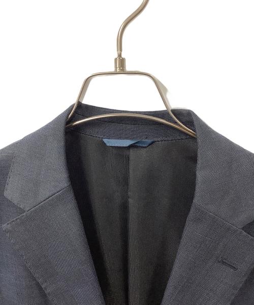 BLACK LABEL CRESTBRIDGE（ブラックレーベル クレストブリッジ）BLACK LABEL CRESTBRIDGE (ブラックレーベル クレストブリッジ) テーラードジャケット チェック ネイビー ネイビー サイズ:Lの古着・服飾アイテム