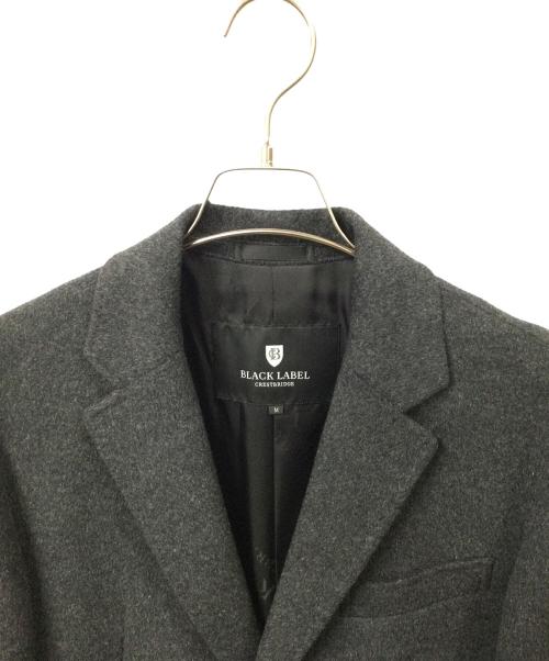 BLACK LABEL CRESTBRIDGE（ブラックレーベル クレストブリッジ）BLACK LABEL CRESTBRIDGE (ブラックレーベル クレストブリッジ) ウールコート グレー グレー サイズ:Mの古着・服飾アイテム