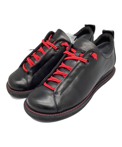 慈雨（ジウ）慈雨 (ジウ) レザーシューズ　ブラック ブラック サイズ:22の古着・服飾アイテム