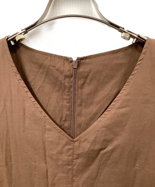 LE CERCLE par rope'（ル セルクル パー ロペ）LE CERCLE par rope' (ル セルクル パー ロペ) ノースリーブワンピース　ブラウン ブラウン サイズ:Free 未使用品の古着・服飾アイテム