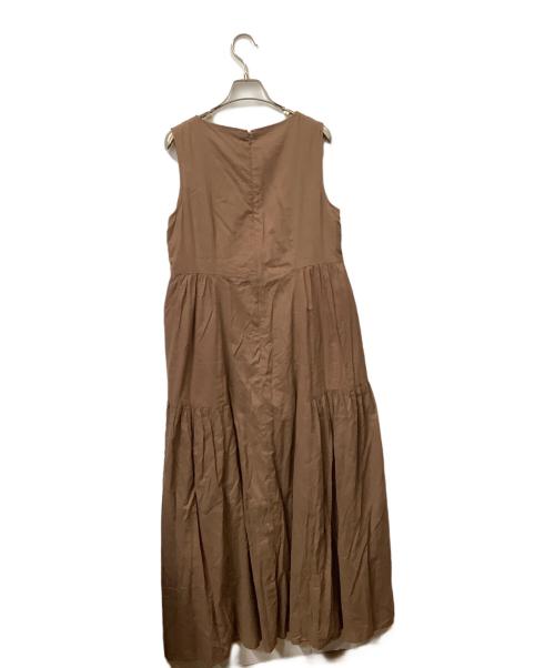 LE CERCLE par rope'（ル セルクル パー ロペ）LE CERCLE par rope' (ル セルクル パー ロペ) ノースリーブワンピース　ブラウン ブラウン サイズ:Free 未使用品の古着・服飾アイテム