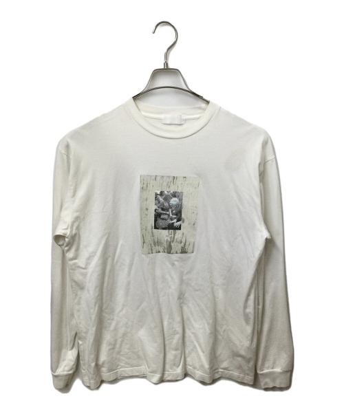 GOD SELECTION XXX（ゴッドセレクショントリプルエックス）GOD SELECTION XXX (ゴッドセレクショントリプルエックス) 長袖カットソー ホワイト サイズ:XLの古着・服飾アイテム