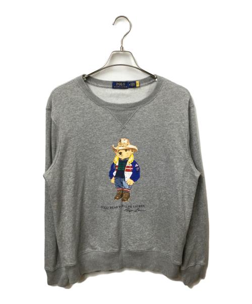 POLO RALPH LAUREN（ポロ・ラルフローレン）POLO RALPH LAUREN (ポロ・ラルフローレン) POLO BEAR スウェット グレー サイズ:Mの古着・服飾アイテム