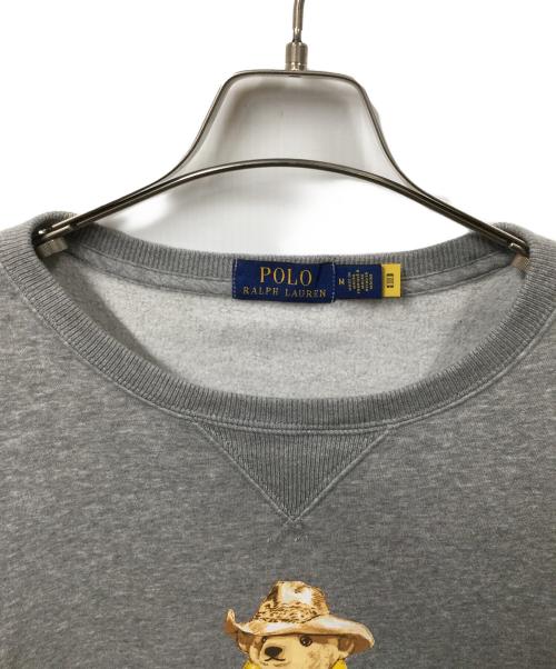 POLO RALPH LAUREN（ポロ・ラルフローレン）POLO RALPH LAUREN (ポロ・ラルフローレン) POLO BEAR スウェット グレー サイズ:Mの古着・服飾アイテム