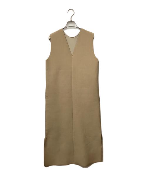 Ameri（アメリ）Ameri (アメリ) ノースリーブ・キャミソールワンピース　ベージュ ベージュ サイズ:Sの古着・服飾アイテム