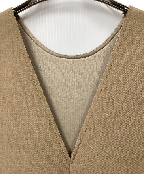 Ameri（アメリ）Ameri (アメリ) ノースリーブ・キャミソールワンピース　ベージュ ベージュ サイズ:Sの古着・服飾アイテム