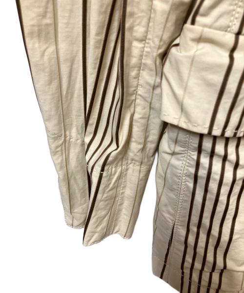 PAUL SMITH（ポールスミス）Paul Smith (ポールスミス) ストライプジャケット　イエロー×ブラウン アイボリー サイズ:Mの古着・服飾アイテム