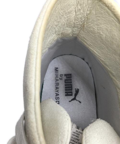 MIHARA YASUHIRO（ミハラヤスヒロ）MIHARA YASUHIRO (ミハラヤスヒロ) PUMA (プーマ) ハイカットスニーカー ホワイト×ベージュ サイズ:25の古着・服飾アイテム