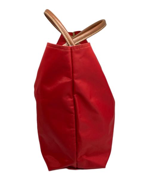 LONGCHAMP（ロンシャン）LONGCHAMP (ロンシャン) ル・プリアージュ レッド×ブラウンの古着・服飾アイテム