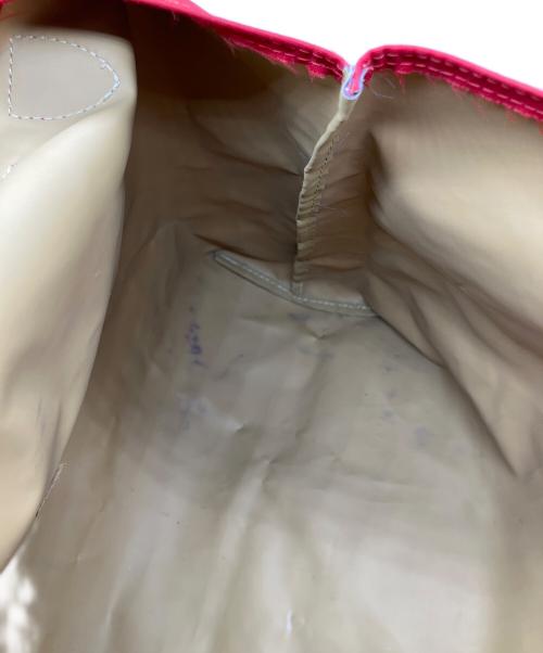 LONGCHAMP（ロンシャン）LONGCHAMP (ロンシャン) ル・プリアージュ レッド×ブラウンの古着・服飾アイテム