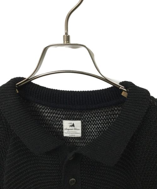 SASQUATCHfabrix.（サスクワッチファブリックス）SASQUATCHfabrix. (サスクワッチファブリックス) ニットポロシャツ ブラック サイズ:Mの古着・服飾アイテム