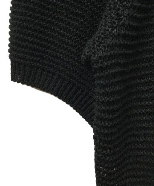 SASQUATCHfabrix.（サスクワッチファブリックス）SASQUATCHfabrix. (サスクワッチファブリックス) ニットポロシャツ ブラック サイズ:Mの古着・服飾アイテム